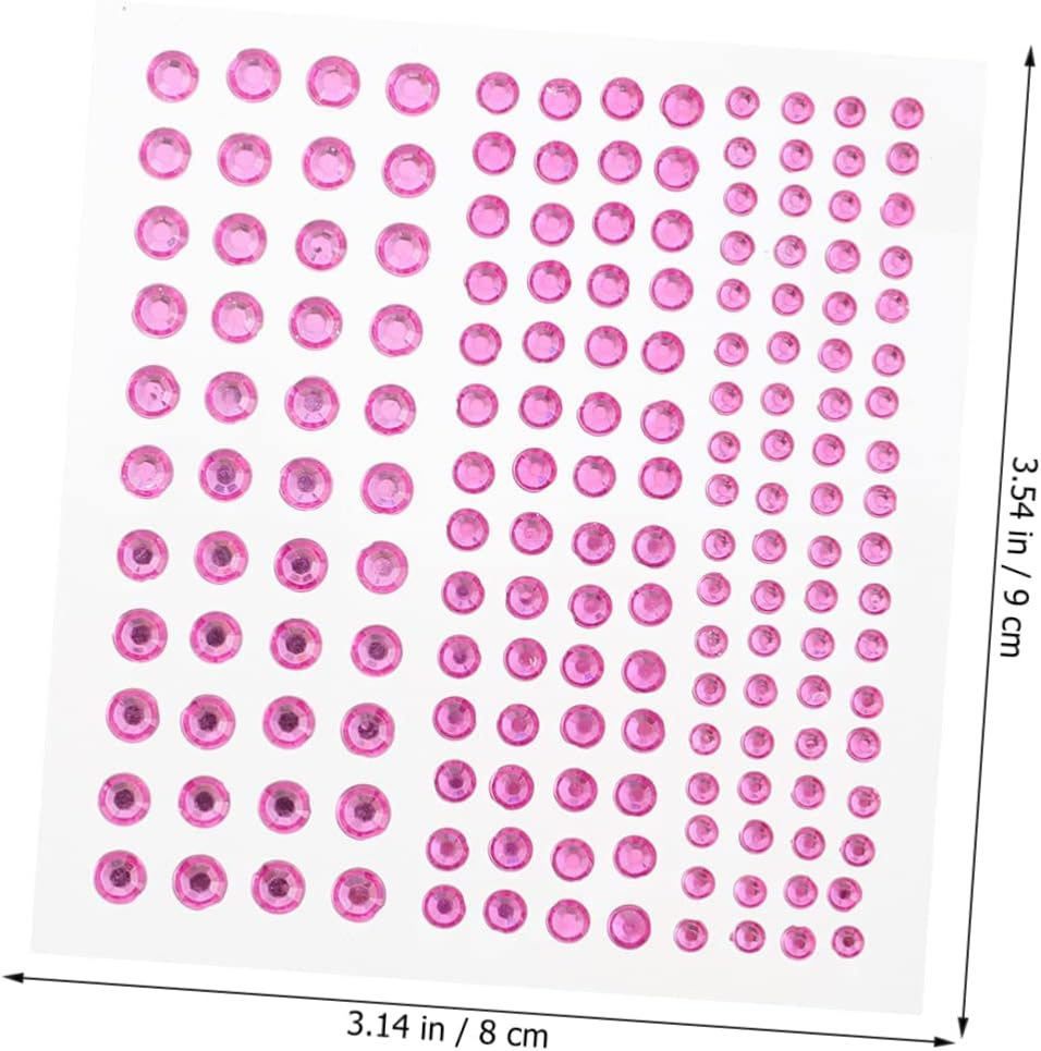 FOYTOKI 15Sheets Nail Glitter Jewelry Stickers Acrylic Shiny Eye Stickers Eye Forehead Face Jewels