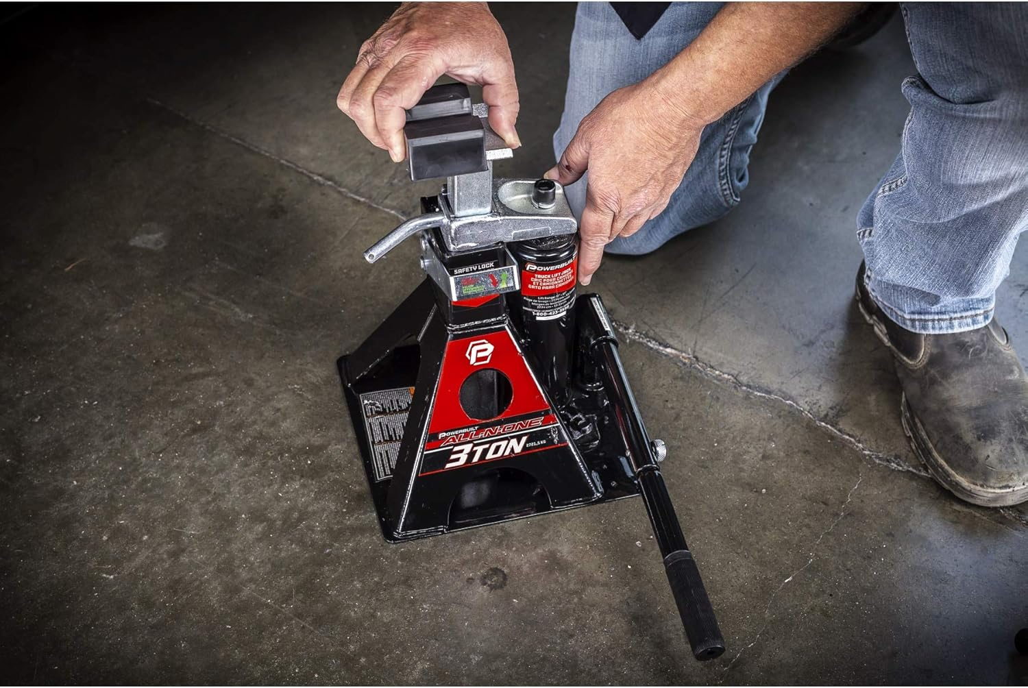 Powerbuilt All-In-One Unijack Pinch Weld Saddle Adapter, Protect Vehicle Frame, Car Lift - 240337 image number 5