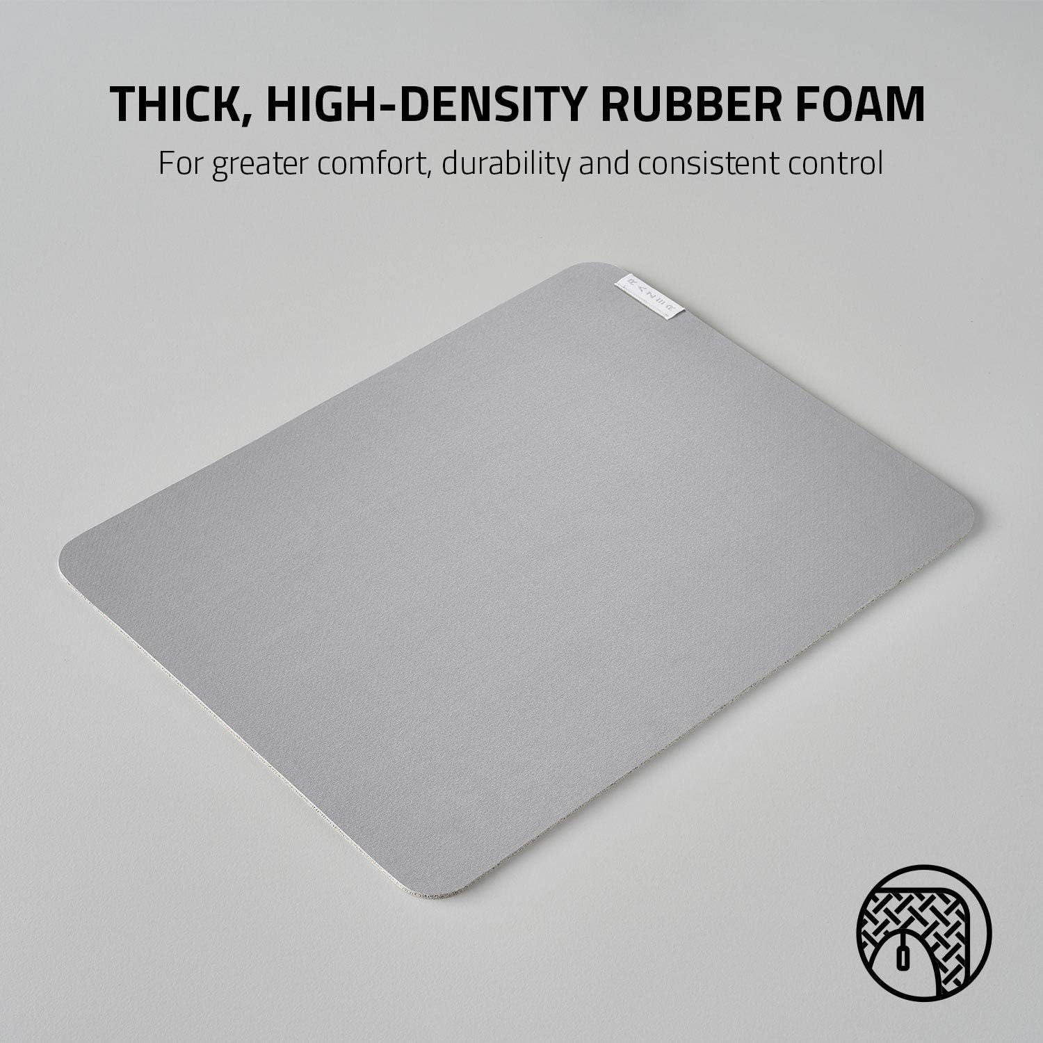 Razer Pro Glide Soft Mouse Mat: Thick, High-Density Rubber Foam - Textured Micro-Weave Cloth Surface - Anti-Slip Base - Medium Size image number 5