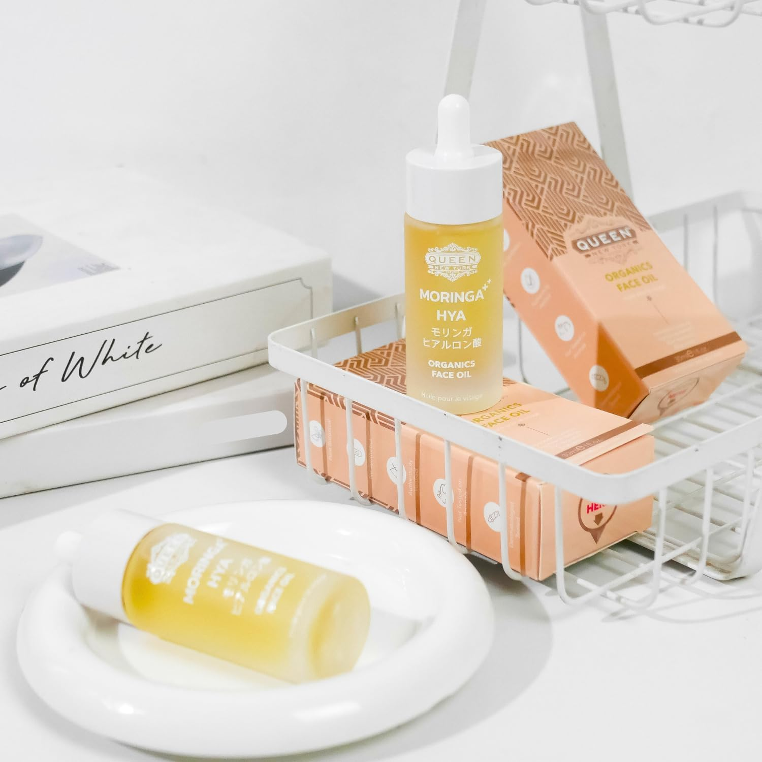 QUEEN MORINGA HYA &ndash; Natural Organic Moringa with Hyaluronic Acid &ndash; Moisturizer &ndash; Hydrating, Natural Glow Facial Oil &ndash; Lightweight, Fast Absorbing, Non-Comedogenic-Fragrance-Free image number 6