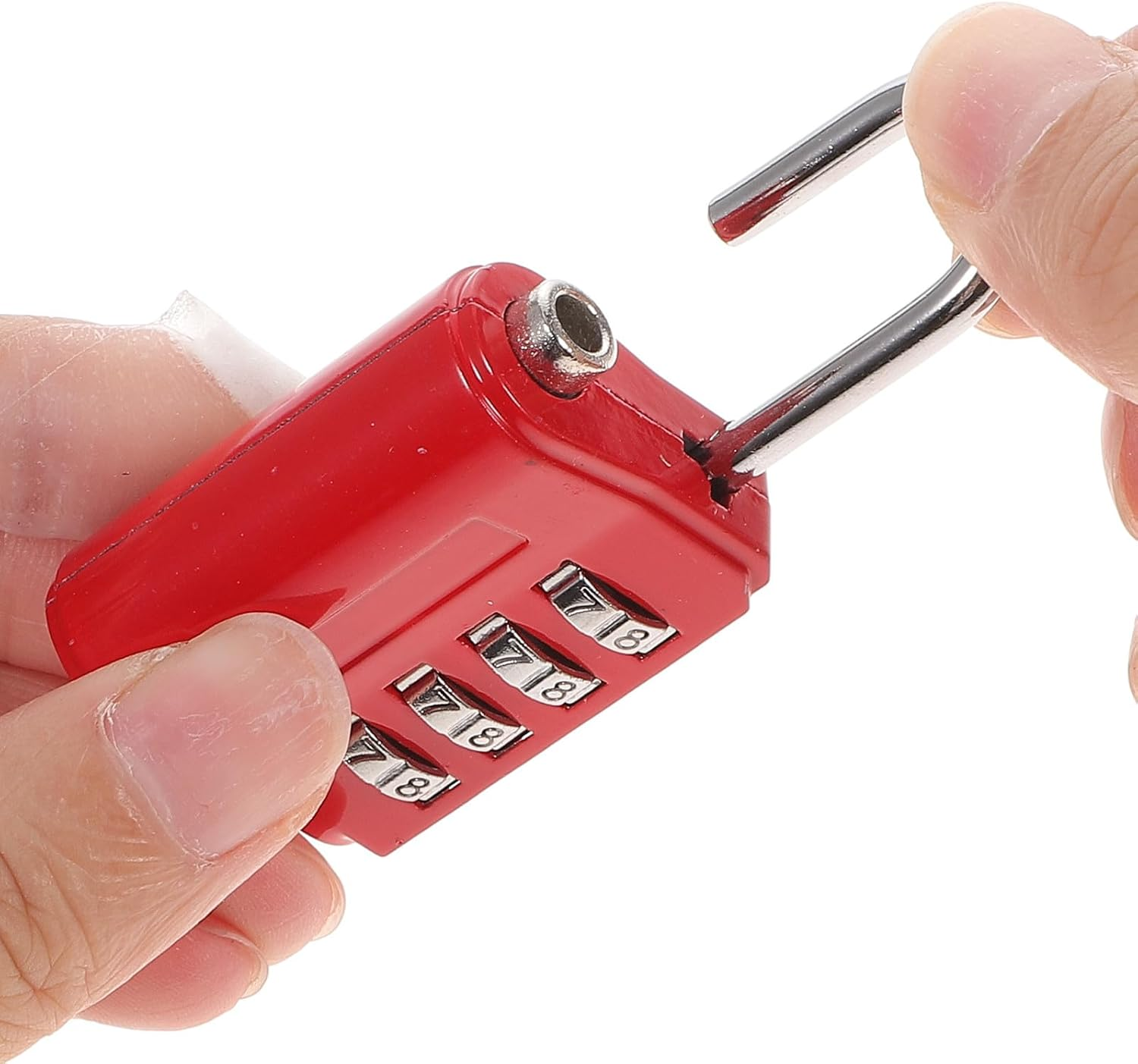 Baluue 5Pcs Zinc Alloy 4-Digit Combination Padlocks for Luggage Suitcase Gym Locker Travel Backpack Cabinet Locks image number 4