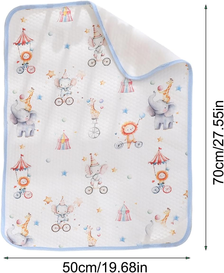Baby Changing Mat - Foldable Baby Changing Mat Waterproof | Washable Portable Changing Mats, Small Lightweight Changing Mats, Washable Bassinet Pee Liner Mat for Potty Training Bedwetting image number 4