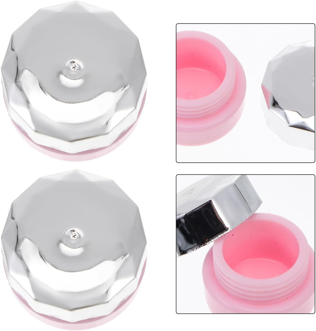 NIYANGLE 12 Pcs Nail Polish Bottle Gel Clear Container Mini Container with Lid Jars Bottles Empty Jar Plastic image number 2
