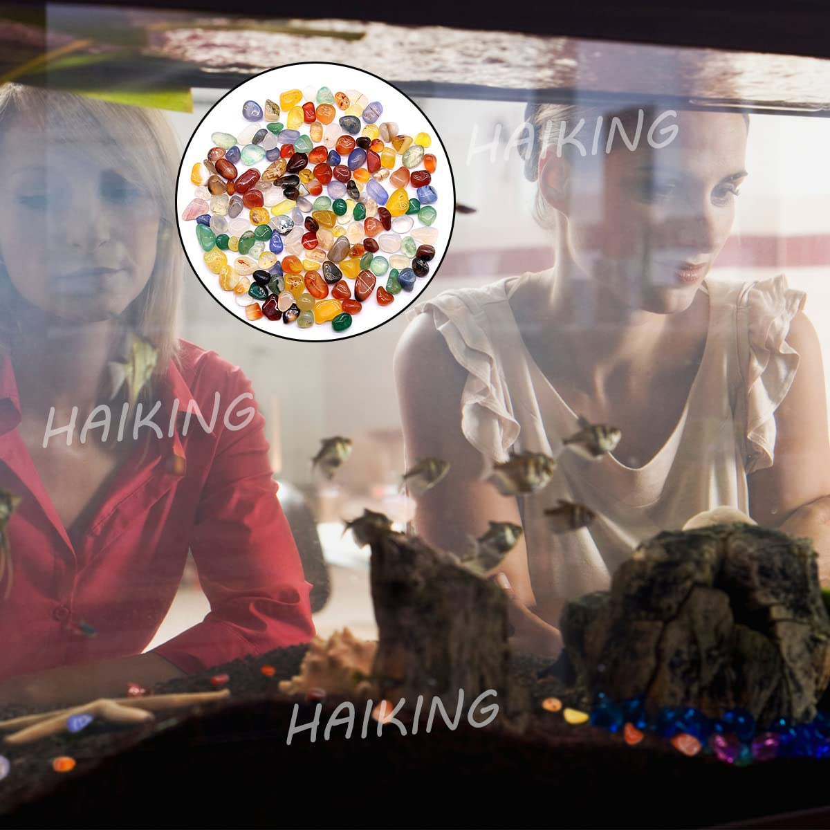 Tumbled Stones, 0.33LB Mixed Natural Gem Stones for Jewelry Making, Vase Filler, Home Decoration, Lucky Stones image number 5