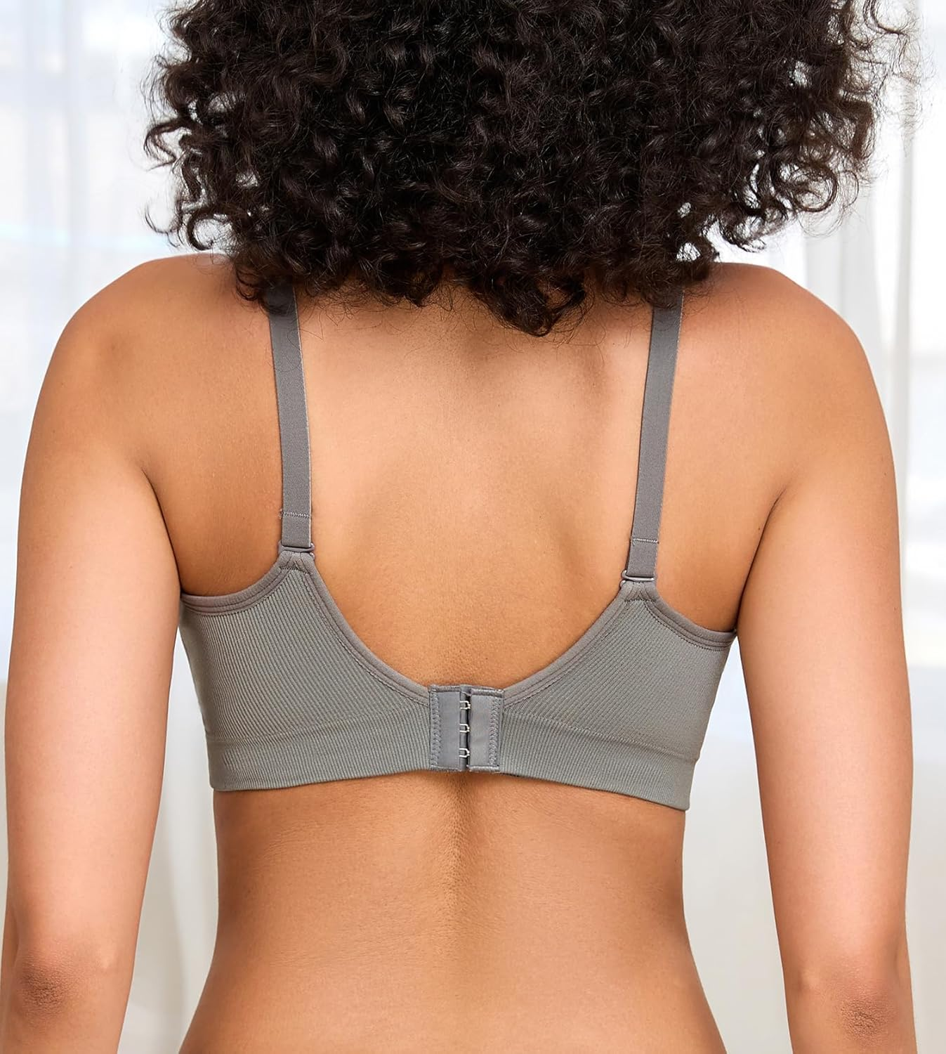 Supportive Nursing Bra for Maternity Breastfeeding Seamless Bralette with Built in Padded for Pregnancy Women image number 2