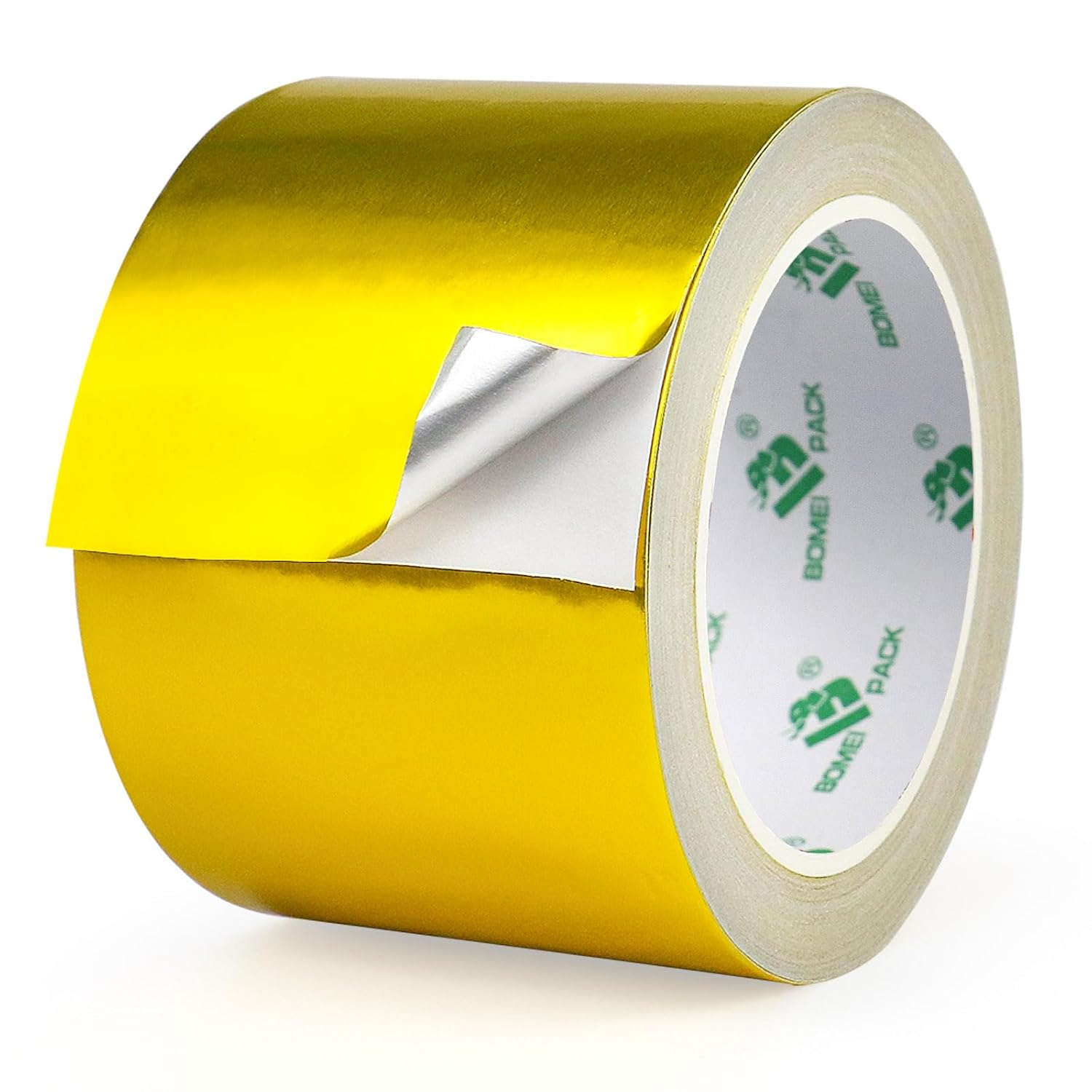 BOMEI PACK 1 Roll Gold Aluminum Foil Multi-Purpose Tape,Perfect for Sealing & Patching Pipe and Metal Repair, 75Mm X 25M image number 5