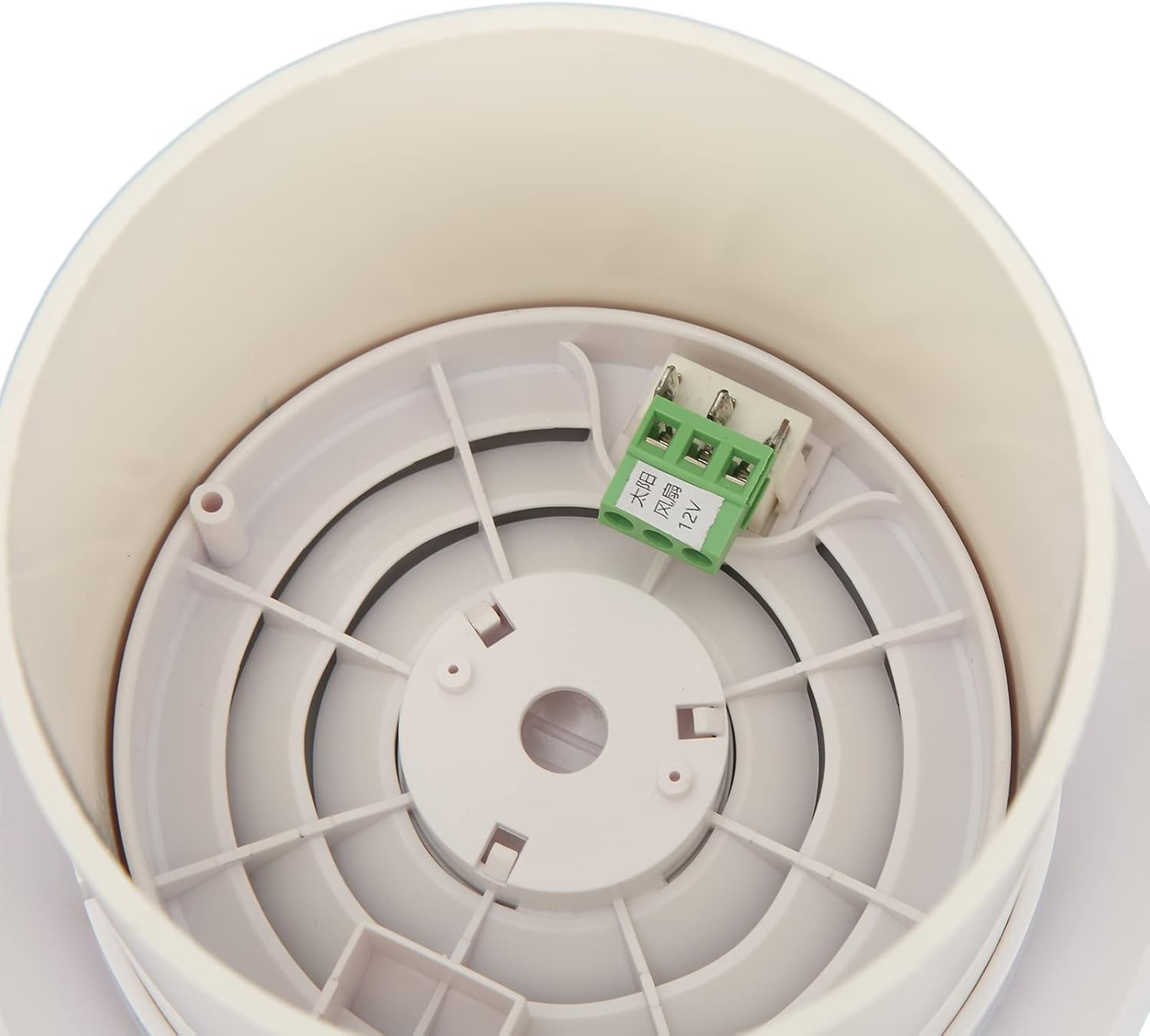 RV Solar Ventilation Fan, 12V Roof Exhaust Fan with Protective Net, Noiseless Solar Powered Vent for Trailers, Campers, and Boats image number 4