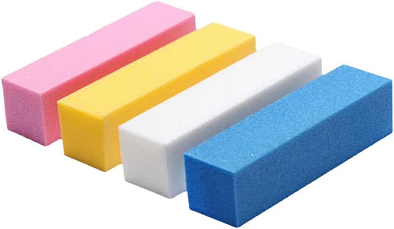 Sanding Files Block Nail Art Tips Makeup Accessories Wear-Resistant Scrub Manicure Pedicure Adult Kids Fingernail Care Tools, 4Pcs(Random Color) - 4Pcs(Random Color) image number 3