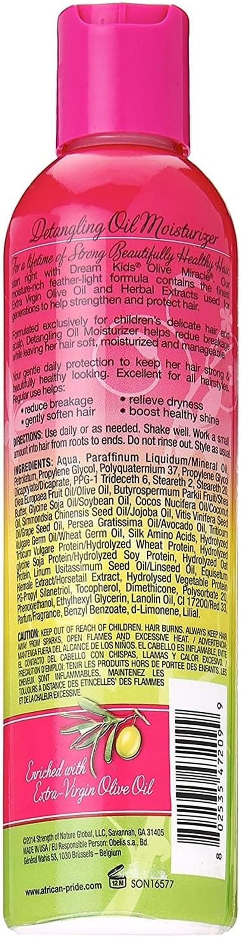 African Pride Dream Kids Olive Oil Miracle Lotion, 8 Ounce image number 2