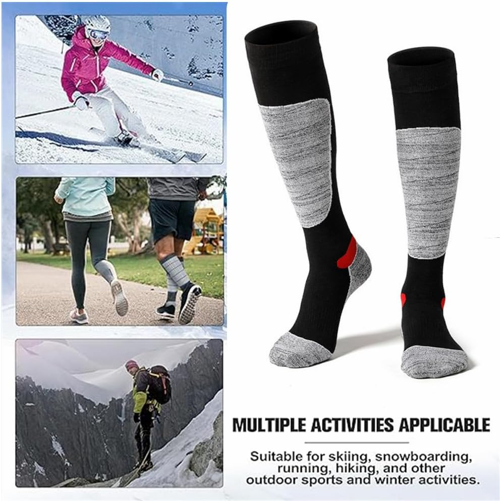 Winter Ski Socks Men Women Hiking Sport Snow Cotton Long Snowboard Sock image number 1