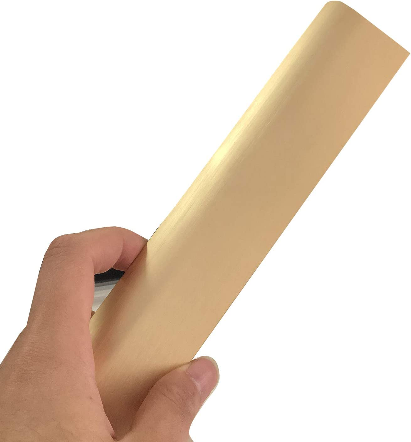 10 Pack Modern Style Finger Edge Pull Furniture Drawerhandles Hidden Cabinet Kitchen Drawer Handles Knobs, Brass, 150Mm image number 7