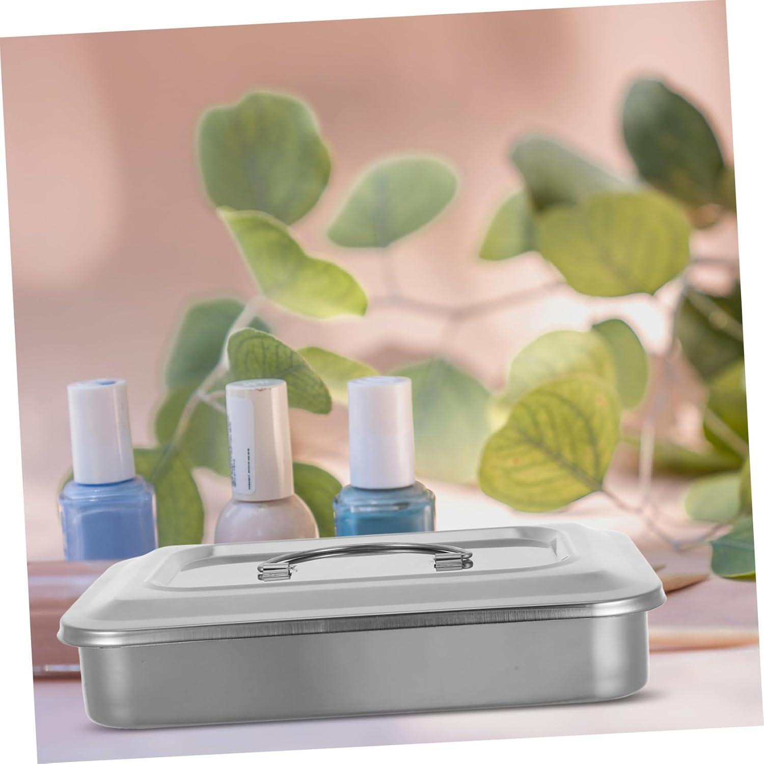 Gogogmee Sterilization Tray Stainless Steel Cover for Beauty Salon Use Case Sterilizer Sterile Tray Microwave image number 3