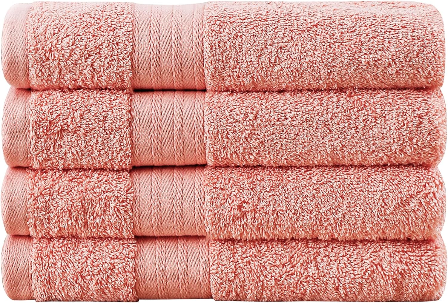 Easytry Premium 100% Cotton Bath Towels Set - 4 Pack 68X137Cm 600GSM Softness and Absorbency Bathroom Towels for Spa, Hotel, and Home Use - Blue