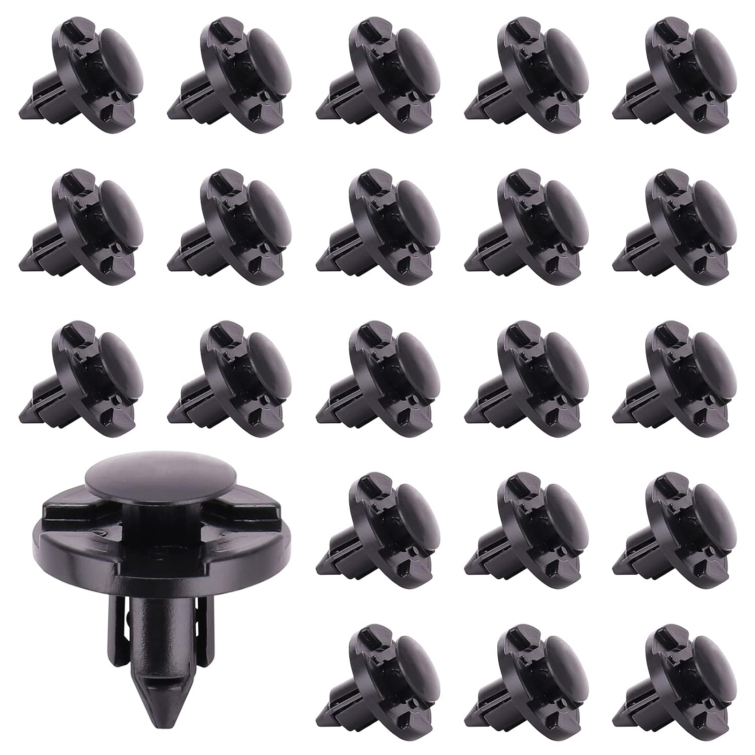 Kinstecks 100PCS Fender Clips Nylon Push-Type Bumper Fender Trim Panel Clips Fastener Rivet Retainer Clips for Nissan Infiniti 01553-09321 image number 4