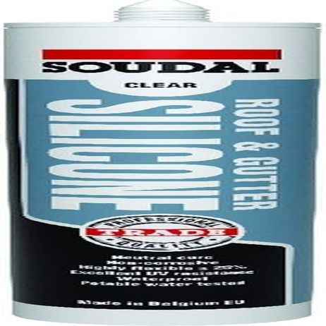 Soudal Roof and Gutter Silicone Sealant Translucent 300Ml