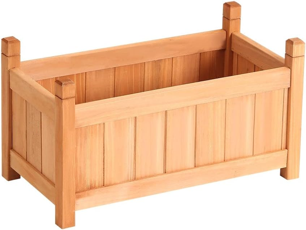 Greenfingers Garden Bed Wooden Planter Box, Gardening Supplies Plant Containers Patio, 60 X 30 X 33Cm Containerized Raised Beds Rectangle for Vegetables Flowers Herbs image number 5