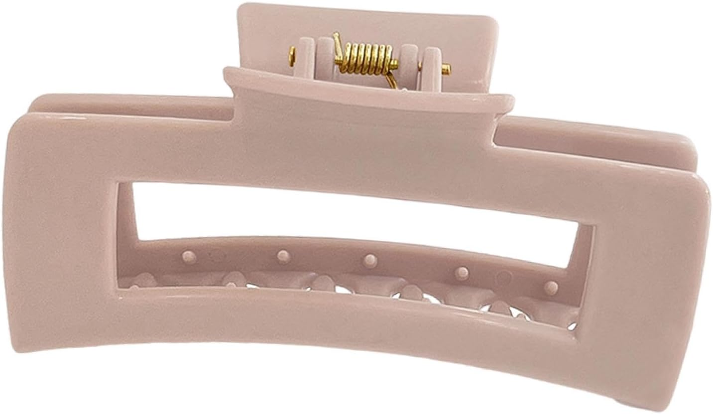 Frediuo Large Hair Claw Clip Non Slip Hair Clip, Red