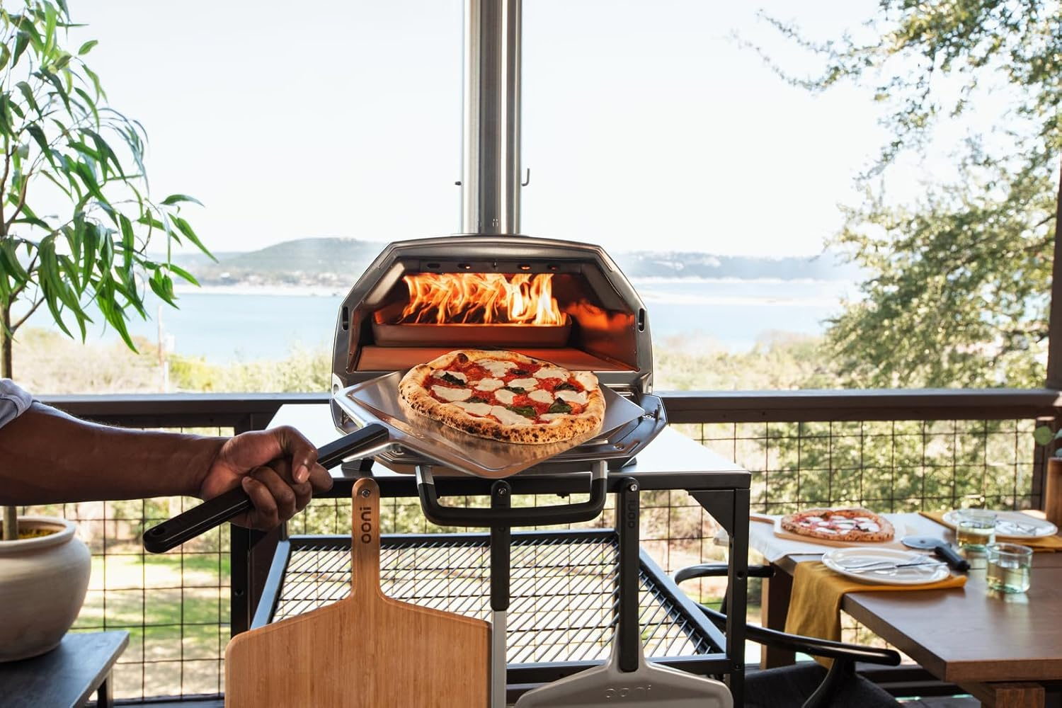 Ooni Karu 16 Multi-Fuel Outdoor Pizza Oven - Ooni Pizza Ovens &ndash; Cook in the Backyard and beyond with This Portable Outdoor Kitchen Pizza Making Oven image number 1