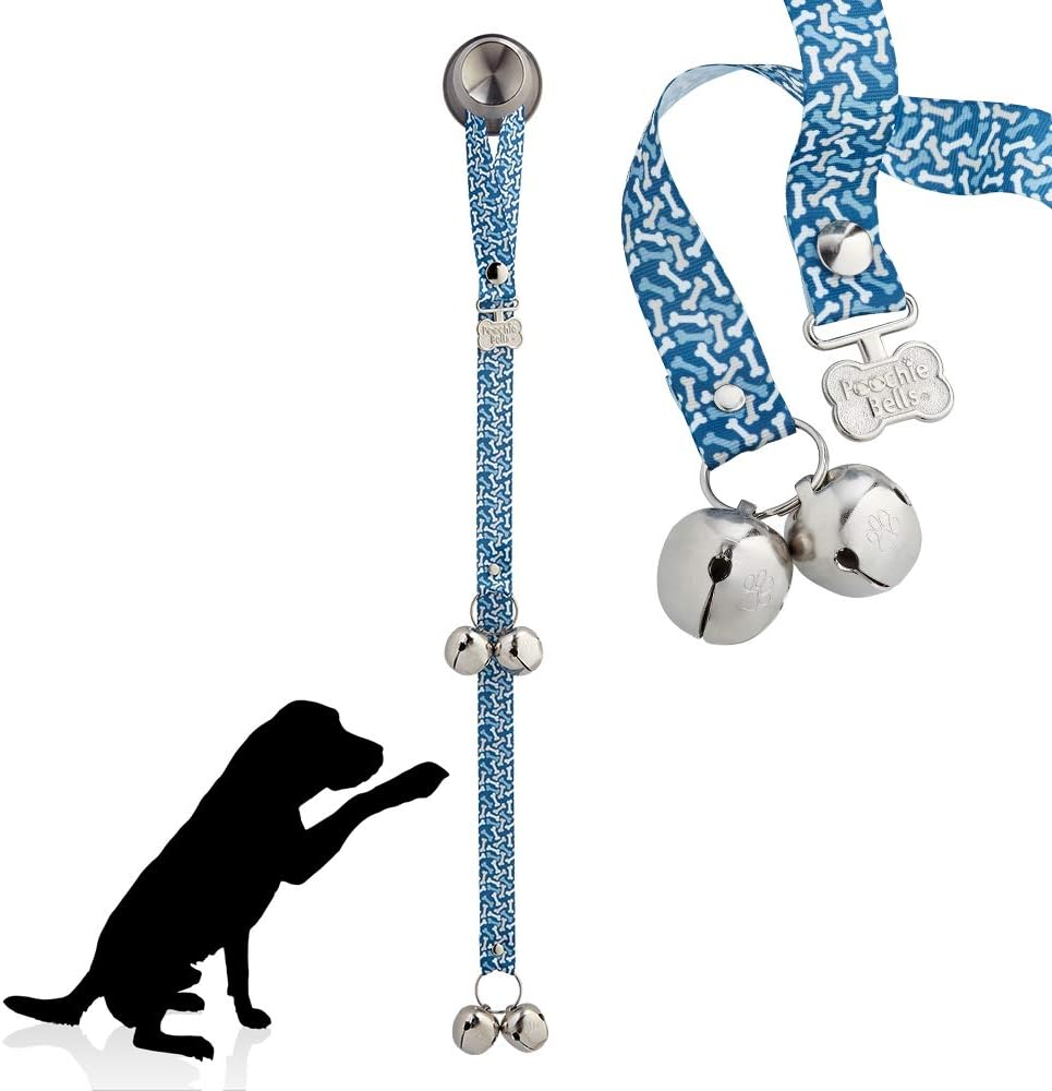 Poochiebells the Original & Trusted Housetraining & Potty Time Dog Doorbell for Loving Dog Families since 2005. a Clear, Pleasant and Easy Way for Your Family to Know When Its Potty Time for Your Furry Best Friend. All Poochiebells Are Individually Handcrafted in the USA. Good Dog Green Design