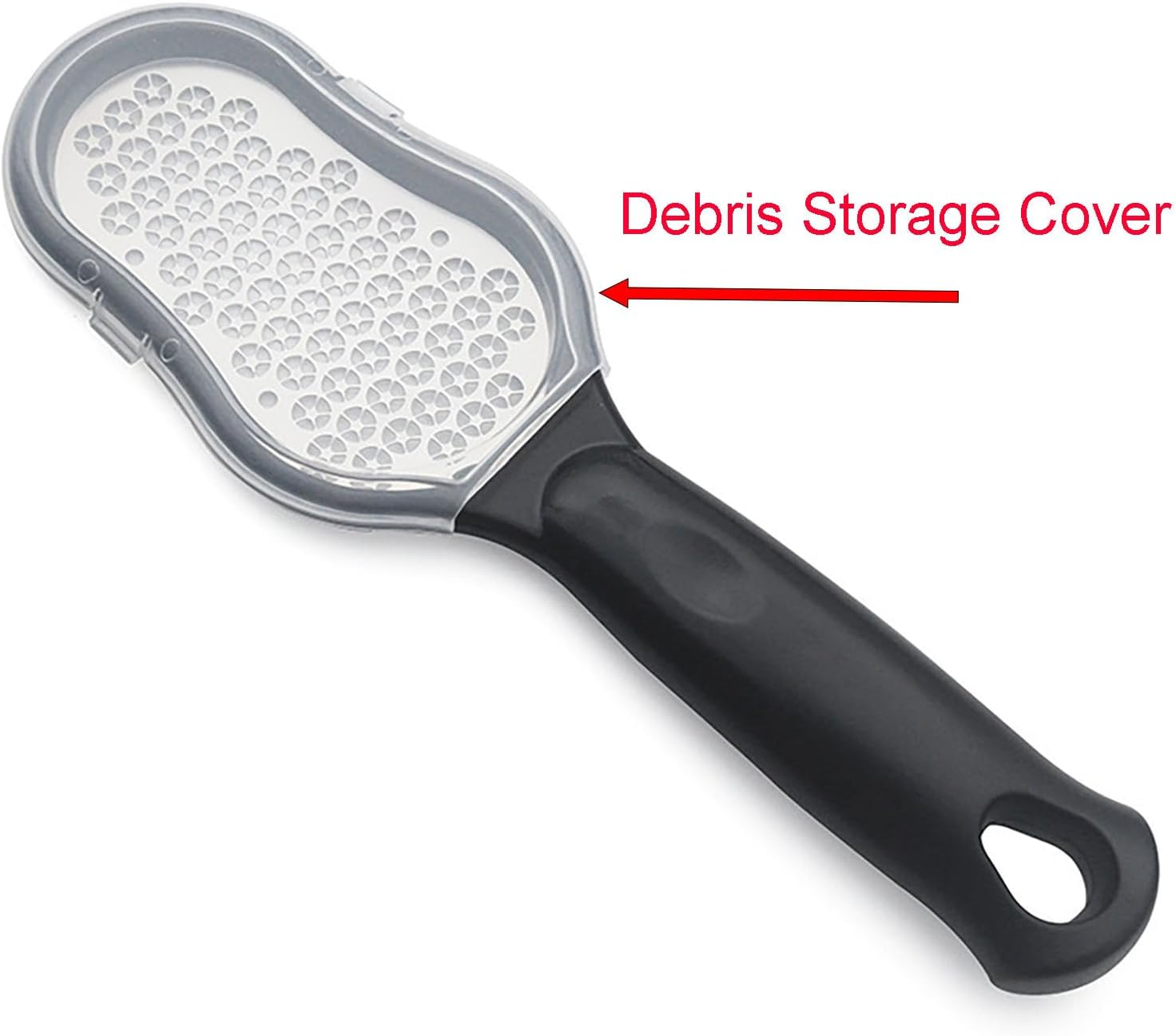 Manual Foot File, 9.2 Inch Stainless Steel Grinder for Professional Foot Rasp Callus Remover (Black) image number 3