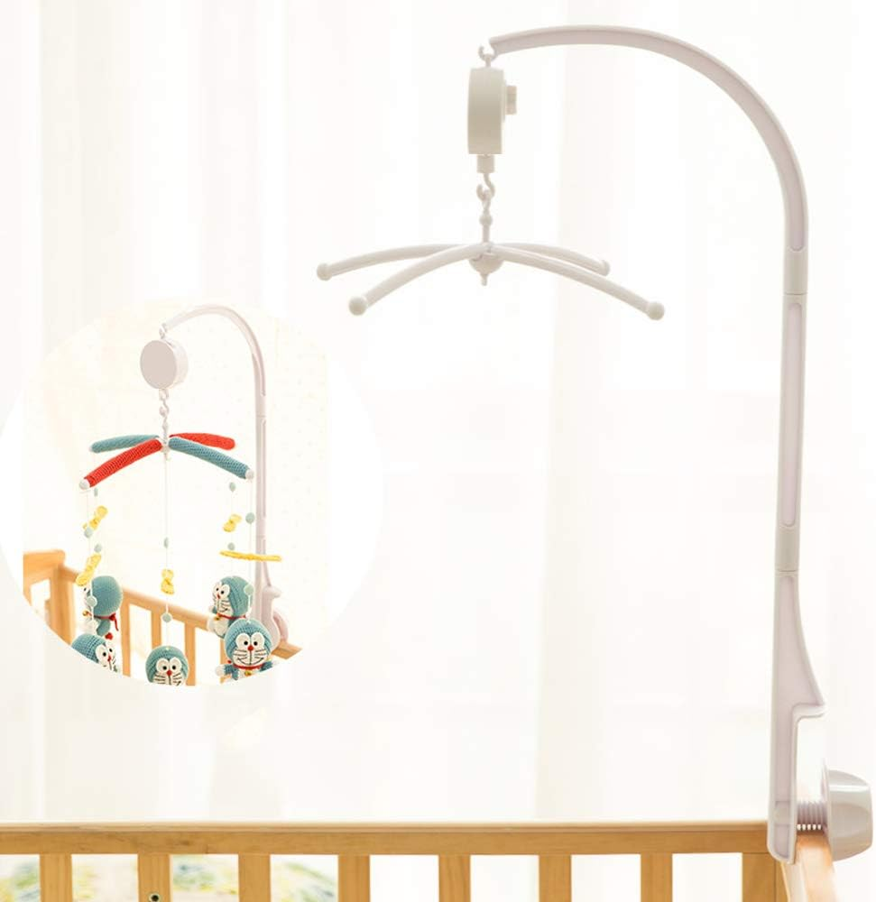AFUNTA 26 Inch Baby Crib Mobile Bed Bell Holder Music Box Holder Toy Decoration Hanging Arm Bracket Baby Bed Stent Set Nut Screw image number 4