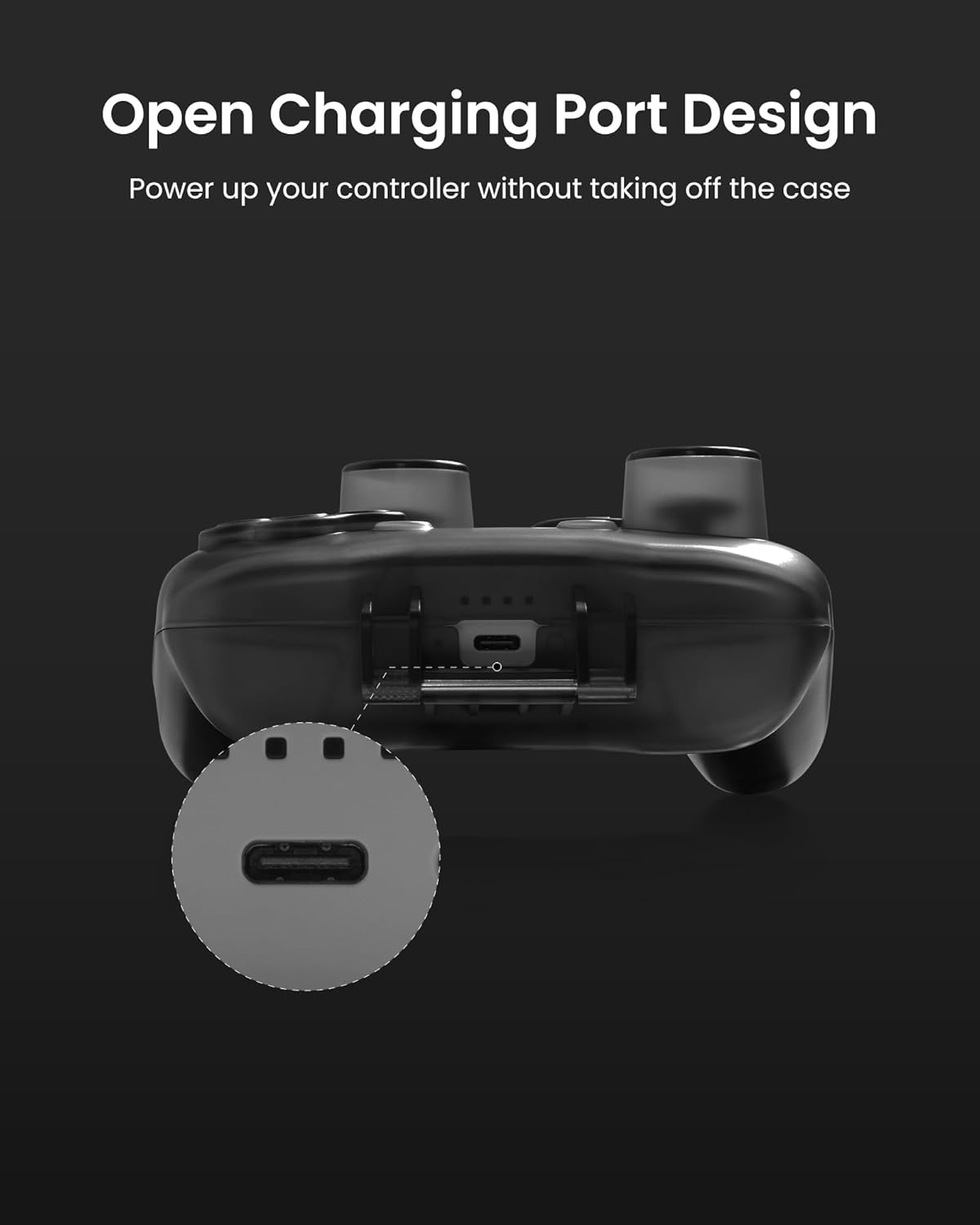 Tomtoc Protective Case for Nintendo Switch 2 Pro Controller, Hard Shell Joystick Protector, Portable Travel Storage Case, Shock-Proof, Anti-Scratch, Water-Resistant Accessory Cover image number 3