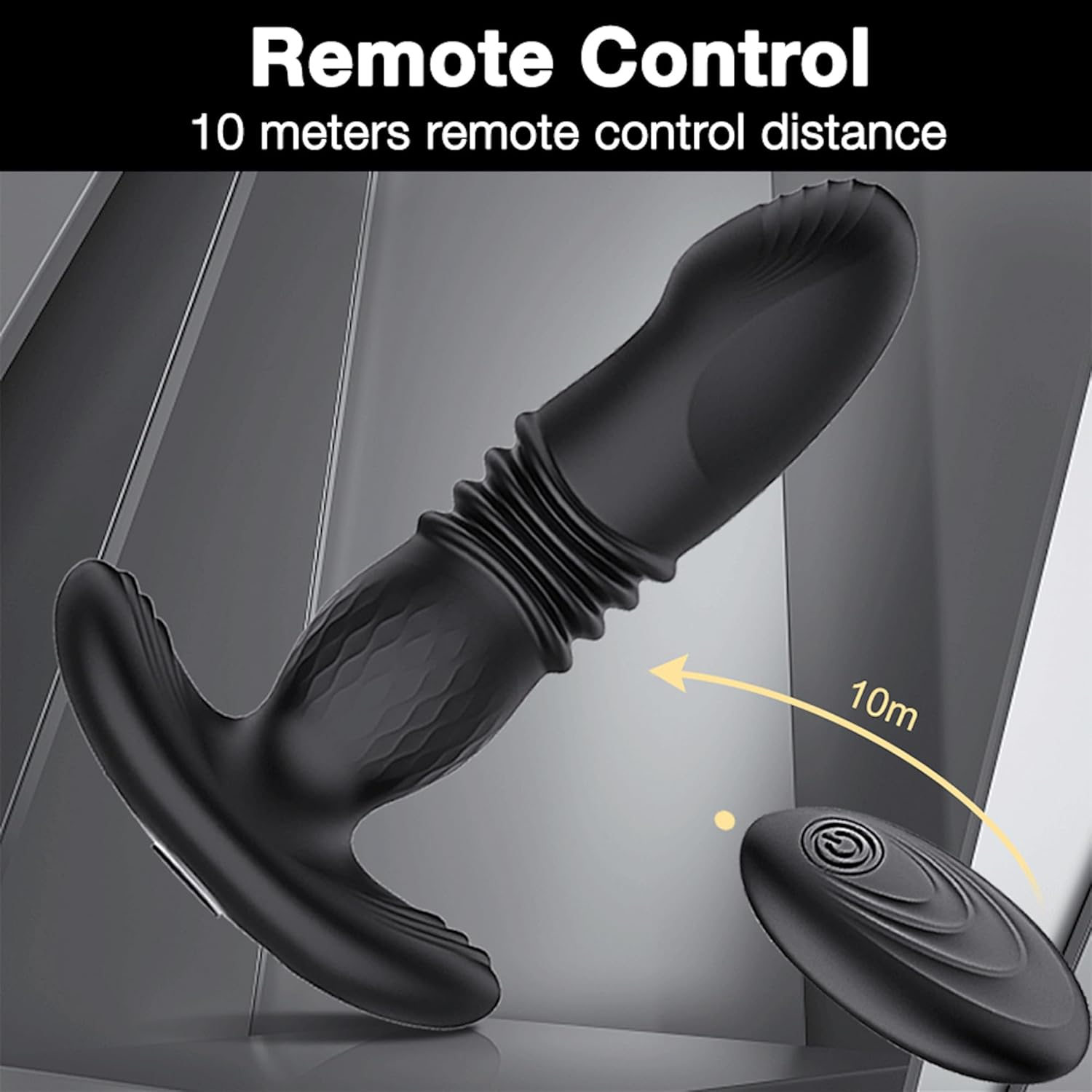 10 Thrusting Modes Stretching Tool with Automated Mechanism Men'S Training Extender, Plug Extender Docking Silicone Back Field Tail Massager, Bodybuilding Toys Portable Prostata Massaging image number 5