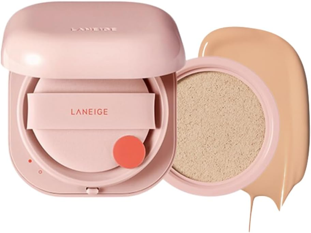 NEO Cushion Glow, 6 Shades Available, Long Lasting Refill Set for Laneige (21C1 Cool Beige) image number 2
