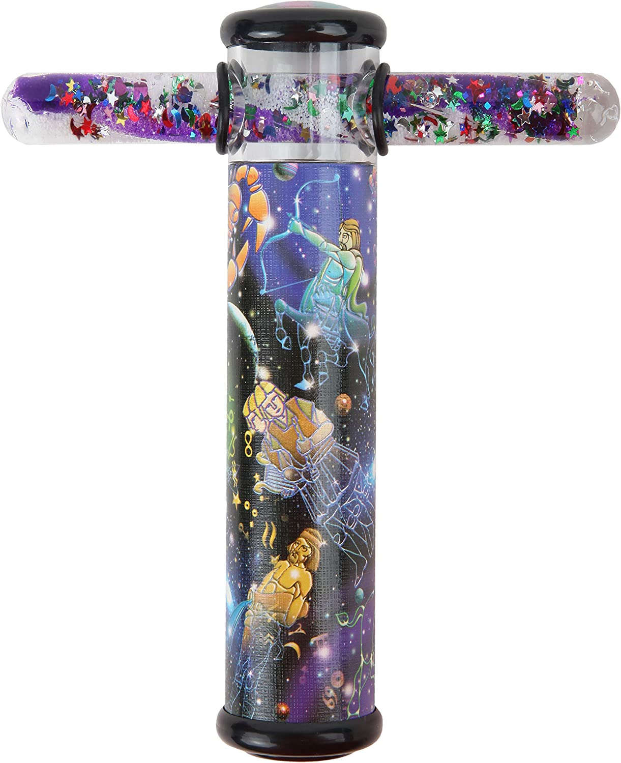 Playlearn Kaleidoscope Glitter Wand - 6 Inch Scope with 5 Inch Glitter Wand (Space)
