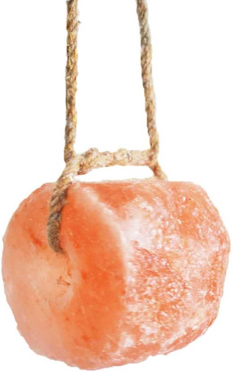 Himalayan Salt Lick Salt Block on Rope for Horse Animals Mineral Salt Licks;Natural Mineral Salt Block for Horses,Cattles,Deer,Goat,Livestock Long Lasting Original Pink Salt Lick (2.4-4.4Lbs) image number 1