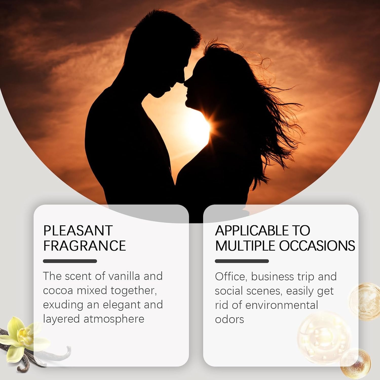 Vanilla Perfume for Women Body & Hair Mist, Long-Lasting Fragrance Spray with Hydrating Complex, Travel Size Mini Body Spray for Daily Use, Charming Gift Set with Light Scent, 100Ml (Combination) - Combination image number 5