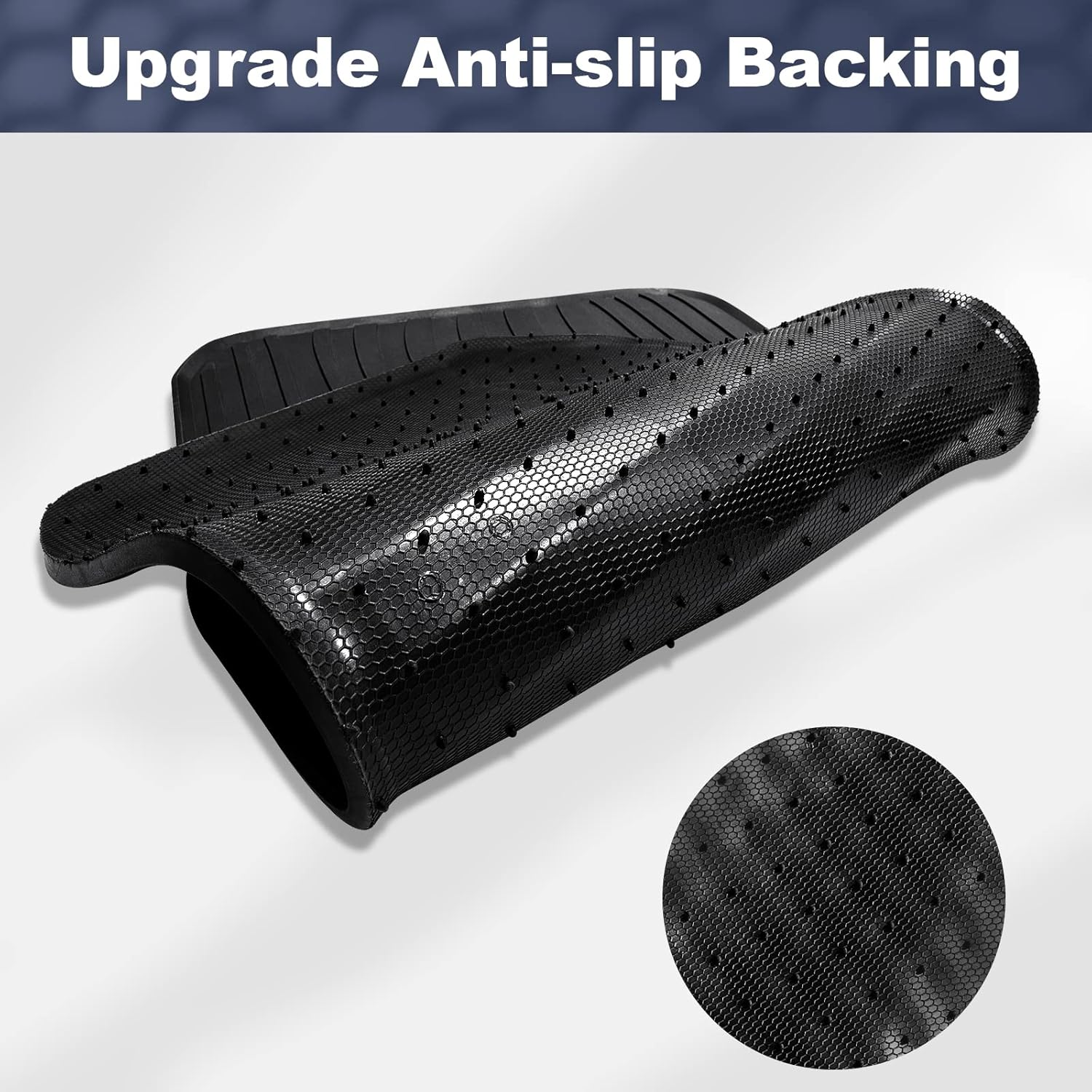 Spurtar Car Floor Mat Fit for BMW 3/4 Series F30 F31 F32 F33 F36 320I 328I 335I 2012 2013 2014 2015 2016 2017 2018 2019, Rubber Car Floor Mats with 3D Edge All Weather Protector image number 6