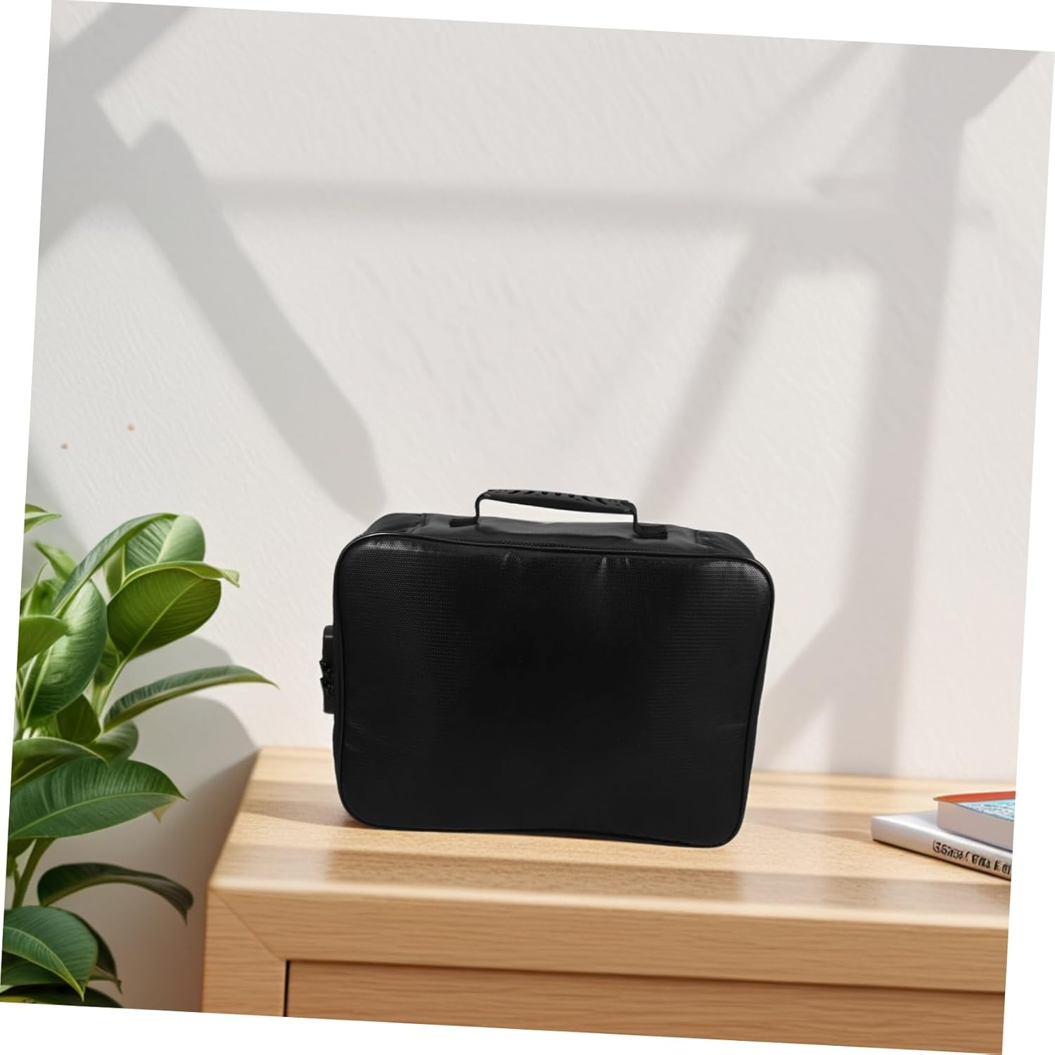 KITANDOVE Lockable Document Bag Passport Wallet Money Organiser Large Capacity Photo Storage Box Home Travel Document Holder image number 5