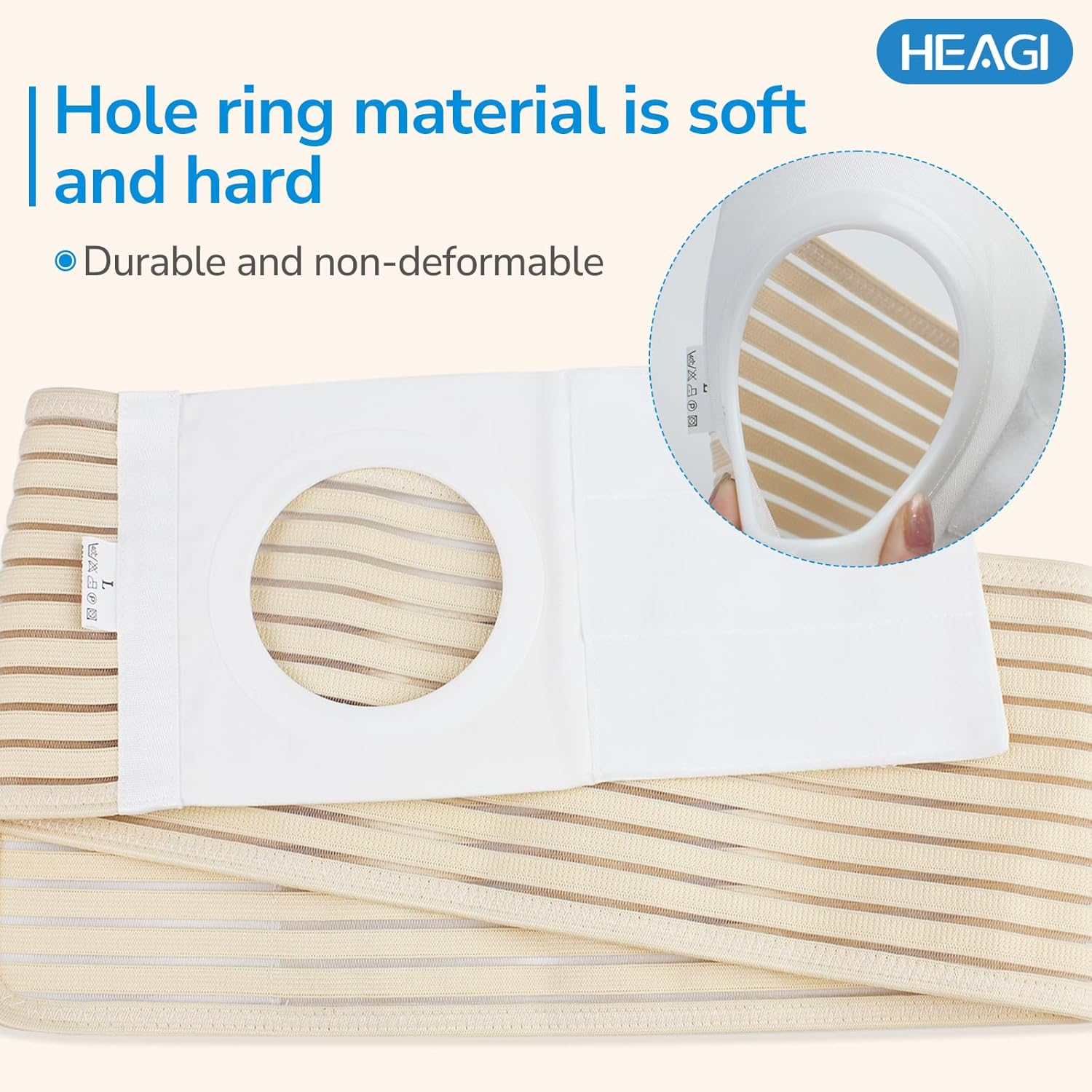 Ostomy Belt, Stoma Hernia Support Belt for Men Women, Abdominal Colostomy Stealth Belt for Post-Operative Care Preventing the Stoma Hernia and Reinforce Colostomy Bags(M) image number 3