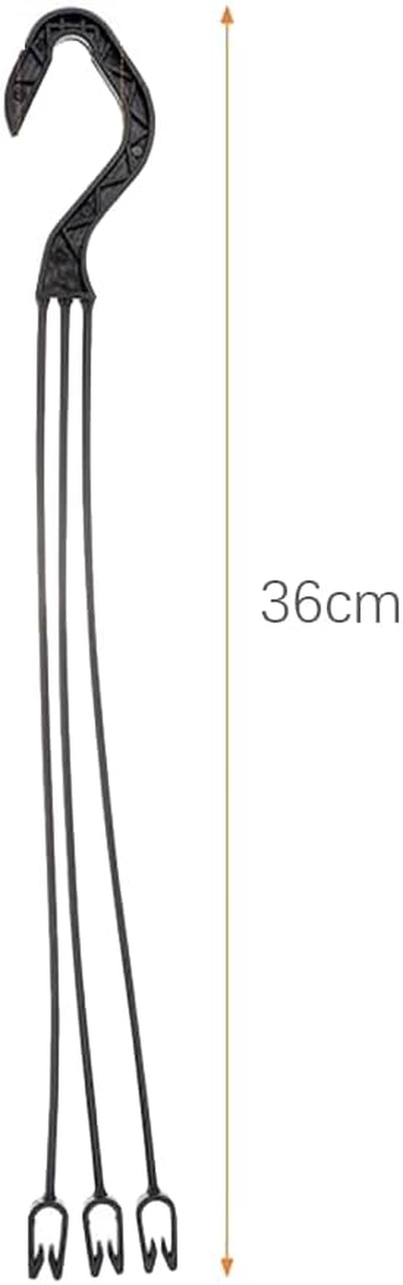 20 Pcs Black Plastic Hanging Basket Hooks,Flower Pot Hangers,Hanging Planter Holder, for Home Decor,Outside and Indoor Small Flower Pots image number 4