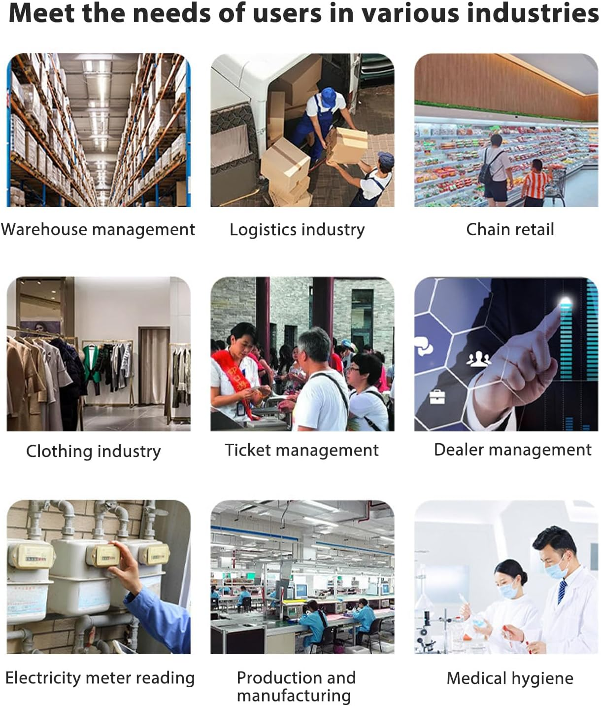 Handheld Data Terminal Mobile Computer, Android 11 Handheld Computer 4G Wifi Bluetooth 1D 2D Barcode Scanner, 3GB AM and 32GB ROM, Inventory Scanner for Warehouse image number 5