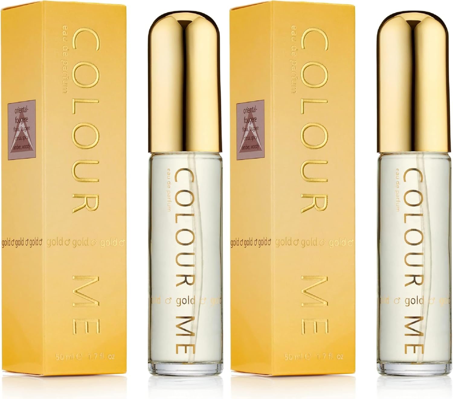 Milton-Lloyd Colour Me Gold Homme - Fragrance for Men - 50Ml Eau De Parfum (Pack of 2) image number 6