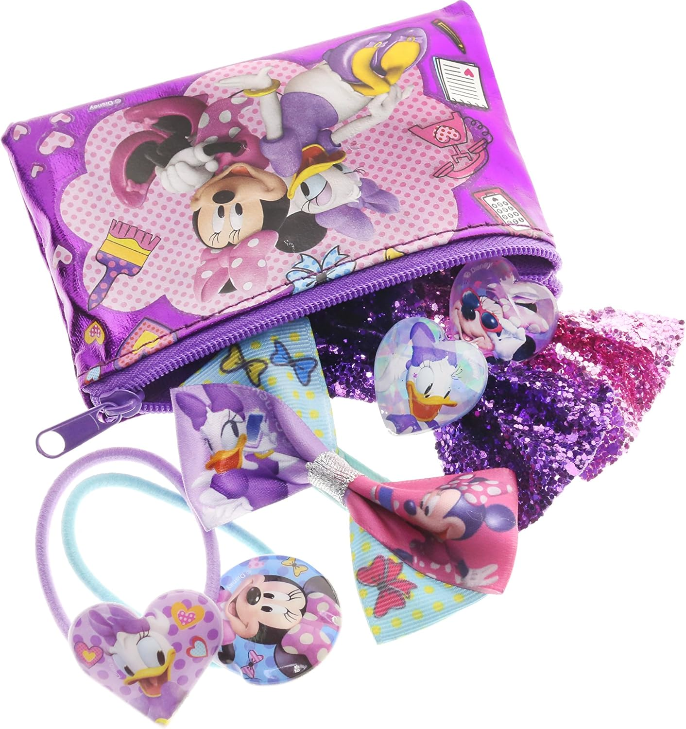 Townleygirl Minnie Mouse Hair Set, Includes Hair Brush, Hair Bows, and Hair Clips, 7 CT image number 5