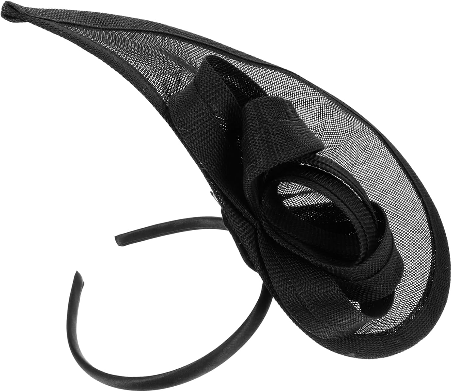 TOGEVAL Cocktail Party Hat Caps Wedding Hair Accessories for Women Hair Barrettes Floral Decorations Tea Hats for Women Wedding Decor Hair Accessories Small Hat Linen Black