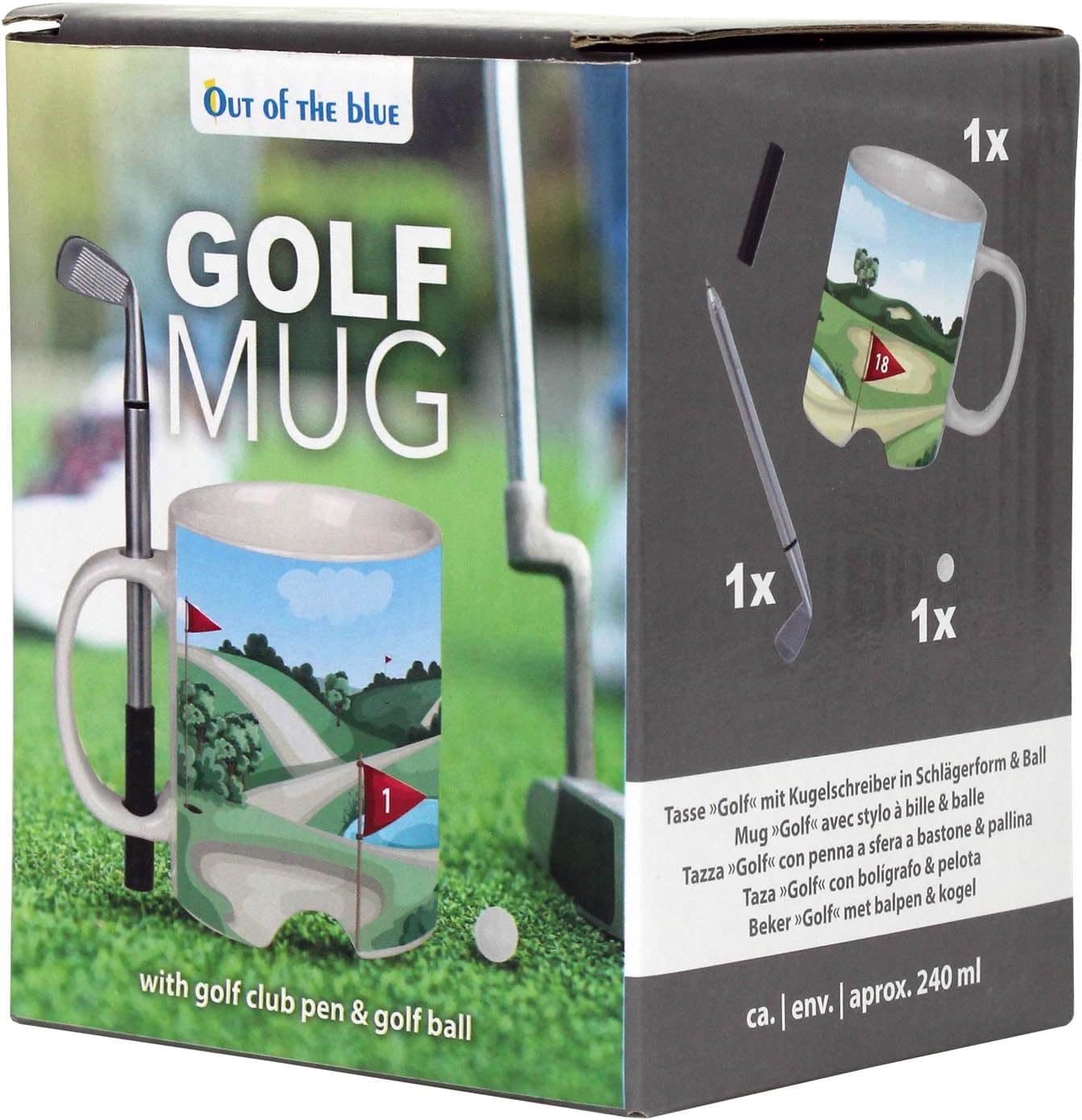 Out of the Blue Golf Course Mug with Golf Club Pen and Golf Ball image number 2