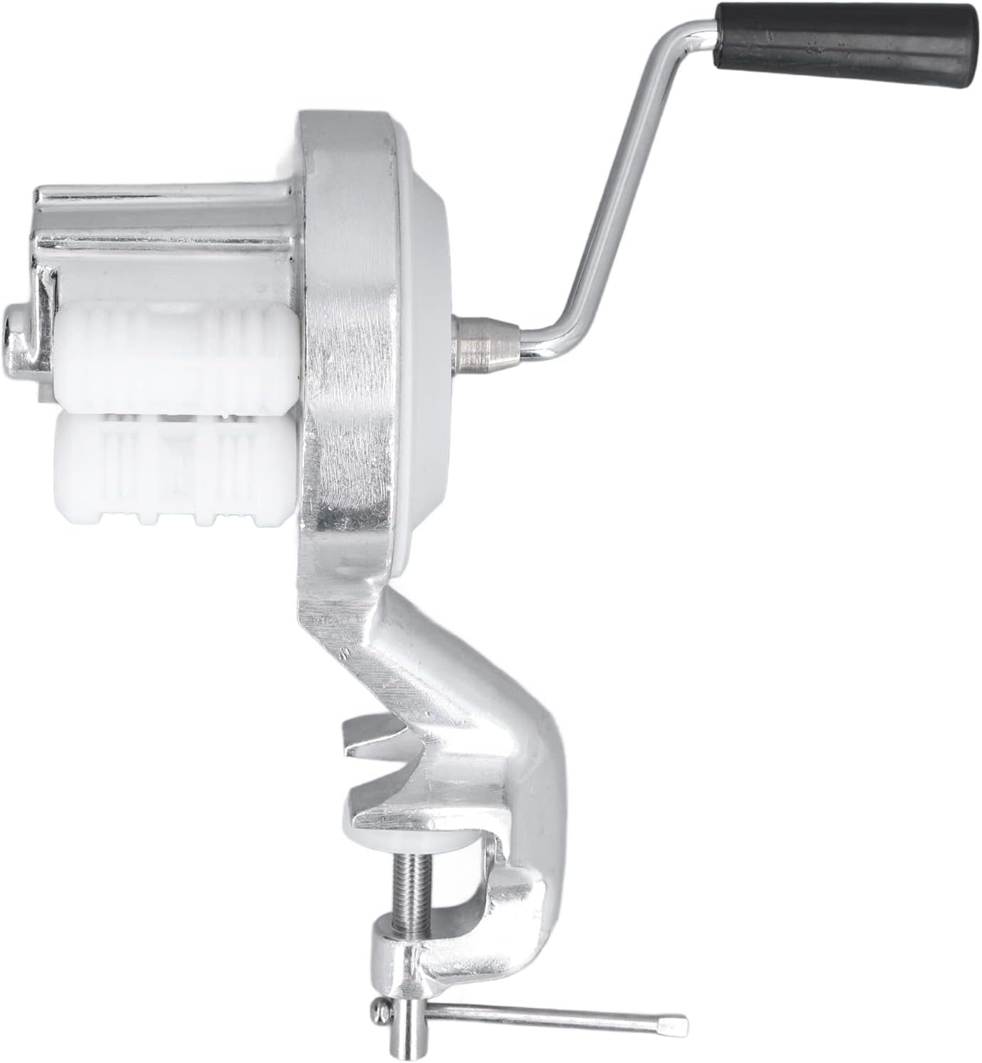 RASTKY Manual Noodle Maker Macaroni Maker Aluminium Alloy Silver Portable Hand Cranking Noodles Pressing Machine for Kitchen Restaurant - Kitchen Gadget for Homemade Noodles image number 1