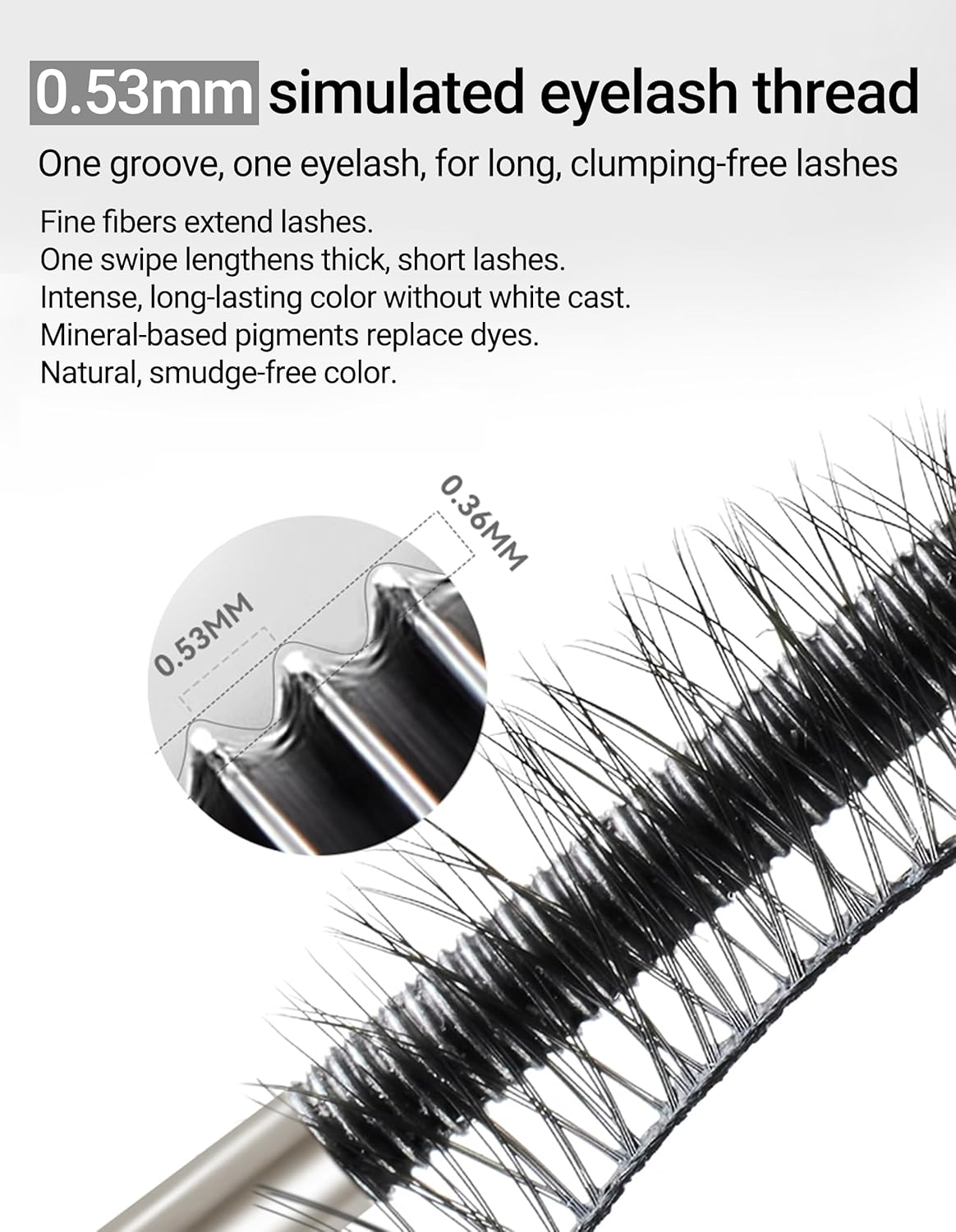 Erinde Eyelash Primer, Volumizing & Lengthening Waterproof Mascara Base, Strengthens Lashes, Smudge-Proof, Long-Lasting, Nourishing Formula for Enhanced Mascara Results, Black - Dark Brown image number 5