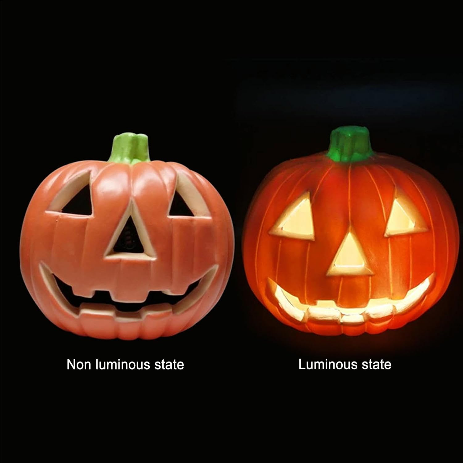 Light up Pumpkin Lantern | Battery Operated Pumpkin Face Lights Halloween Decoration | Party Supplies for Bar, Celebration, Home, Living Room, Garden, Yard image number 1