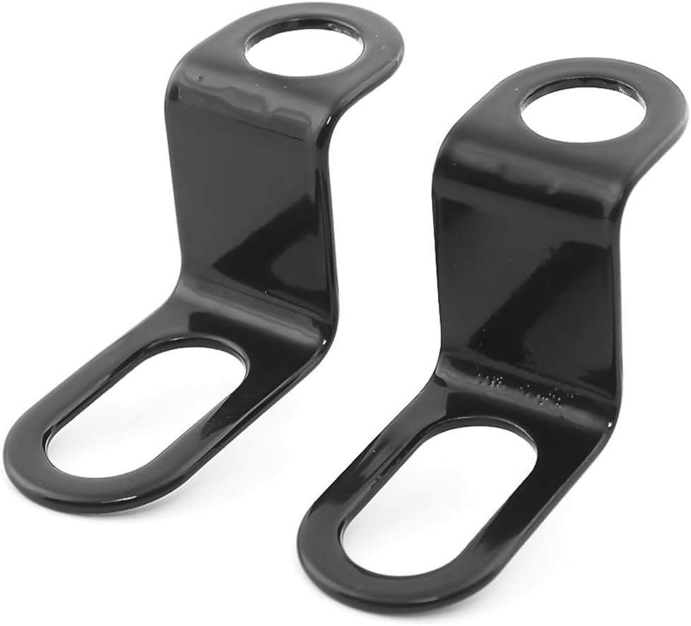 Rear Turn Signals Brackets, 2PCS Motorcycle Rear Indicator Light Relocation Holder, Universal L Shape 12Mm Hole Shock Brackets Motorbike Rear Turn Signal Lamp Mounting Holder image number 1