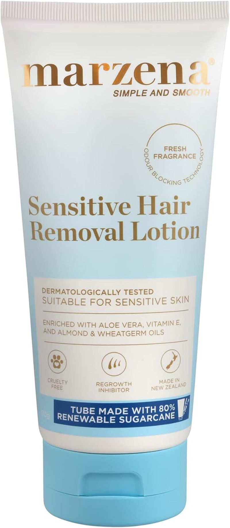 Marzena Sensitive Hair Remover Lotion, White, 170 G image number 3