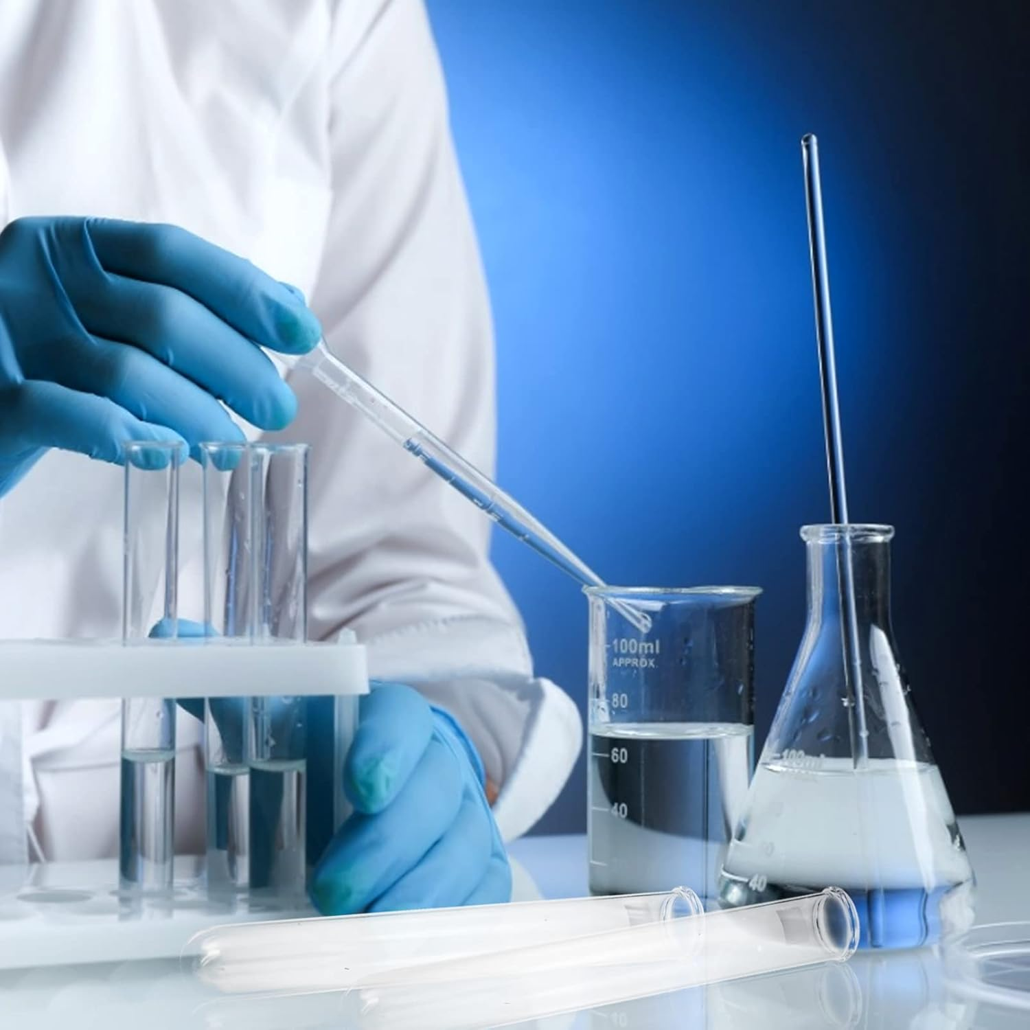 Baluue Azotometer Digestive Tube 42X300Mm Laboratory Glass Protein Digestion Tube Boiling Function Suitable for Nitrogen Analysis and Laboratory Use