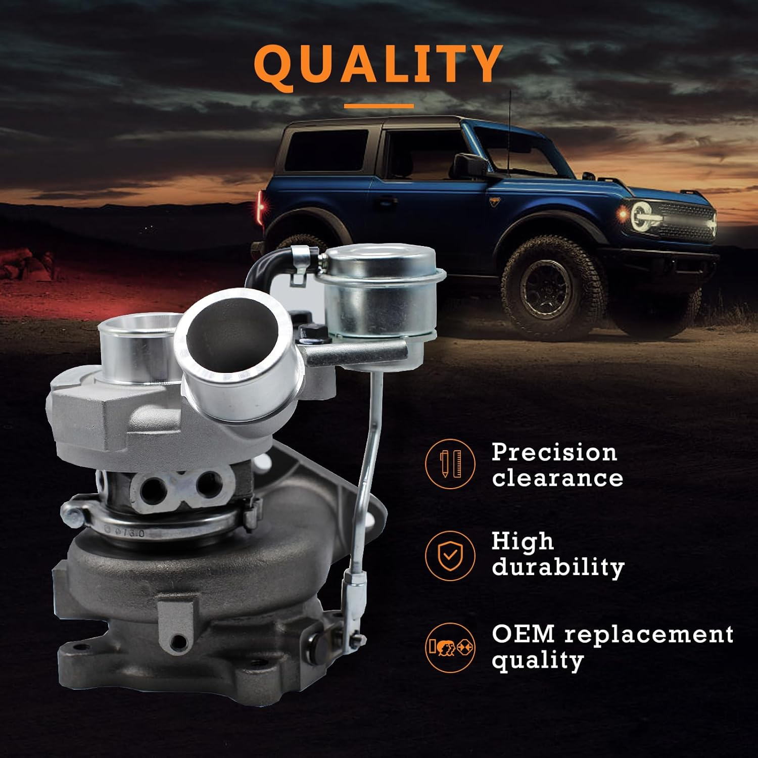 TF035 Complete Turbo Turbocharger Compatible with Mitsubishi Triton ML,MN 2007-2009 3.2L 4M41 Ute;Compatible with Mitsubishi Triton ML,MN 2007-2009 3.2L 4M41 Platform/Chassis image number 2