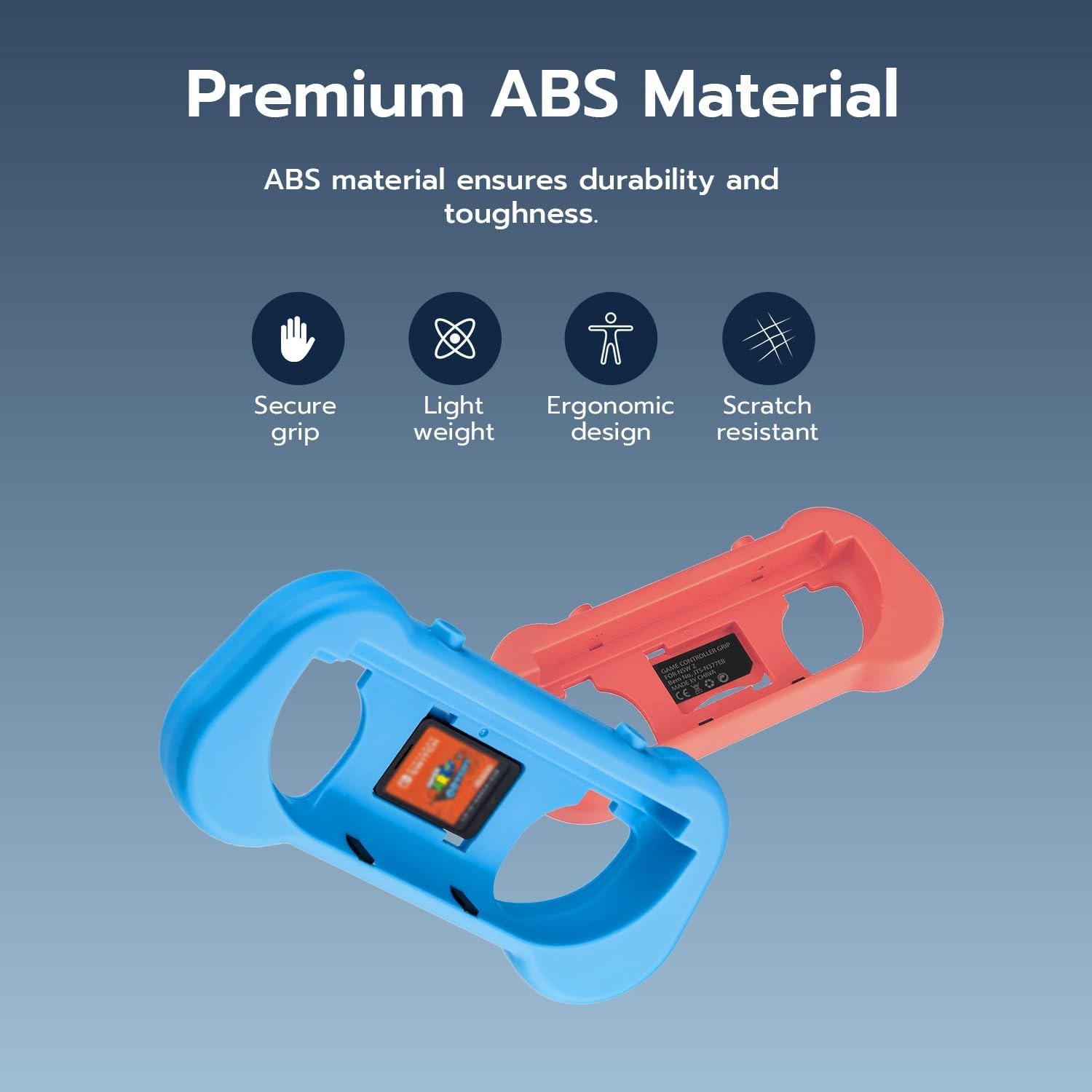 Mcbazel Joy Con Controller Grips for Switch 2- Ergonomic Switch 2 Accessories with Spring-Adjustable Wrist Strap, ABS Protection & Hollow Heat Dissipation Design for Switch 2 Joy Cons image number 2