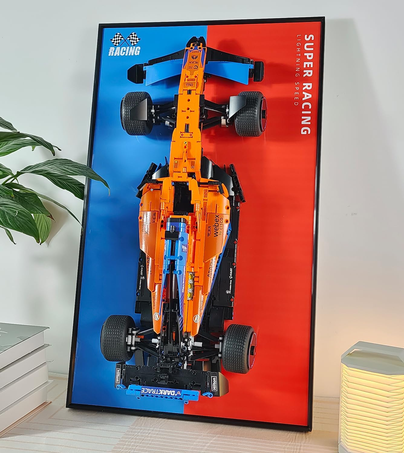 Display Wall Mount for  Technic Mclaren Formula 1 42141 - Display Wall Frame Intended for  Mclaren F1 ,Size:75 X 45Cm,Only Wallboard! image number 5