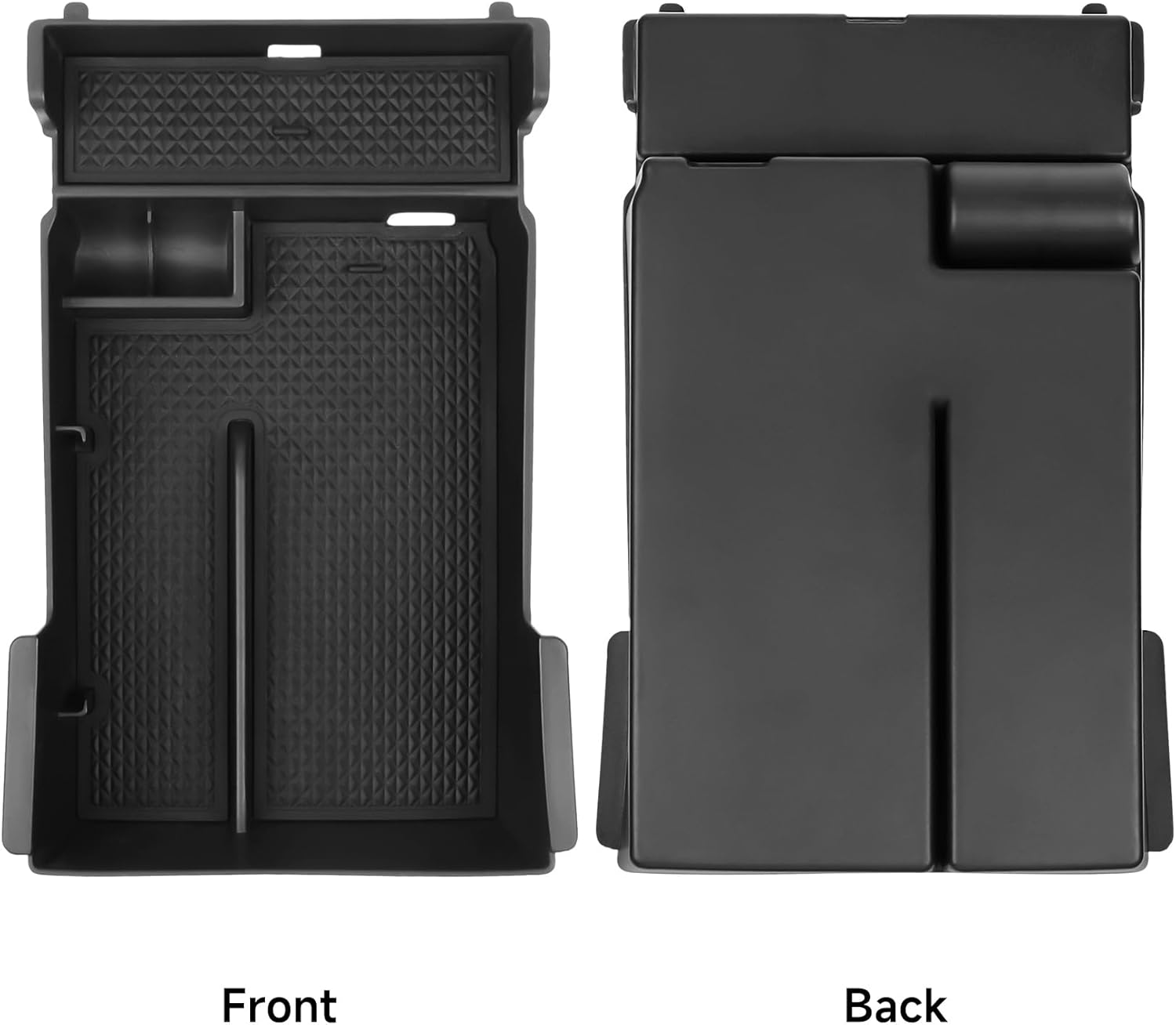 Hugeek Center Console Organizer Tray Compatible with Mazda 3 Accessories 2019-2025 Armrest Storage Box ABS Console Insert Tray Container image number 4